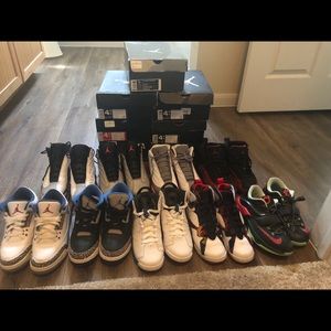 Size 4.5-5.5 Jordans prices are negotiable